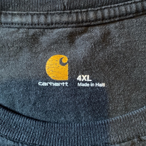 Carhartt EST 1889 Black Long Sleeve T Shirt Size 4XL - Picture 5 of 7